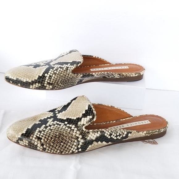 Veronica Beard python embossed leather mules - Picture 6 of 16